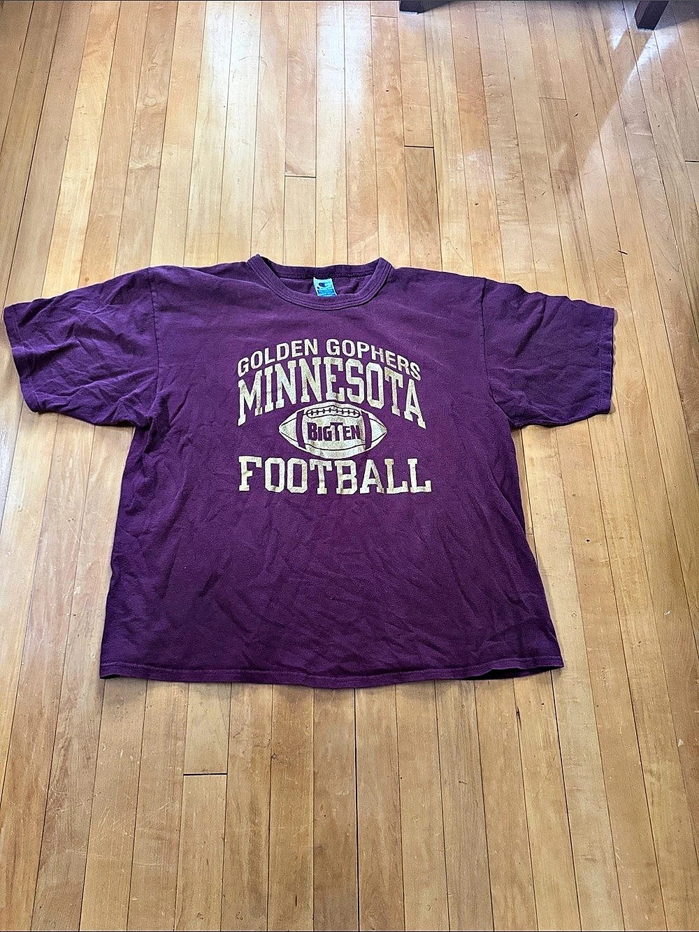 Champion vintage Minnesota Golden Gophers logo Football tee mens XXL